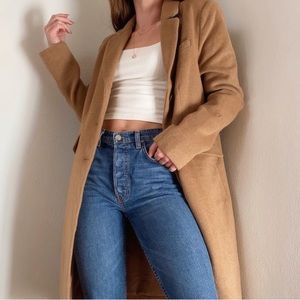 Wool Chesterfield Liz Claiborne Camel Coat